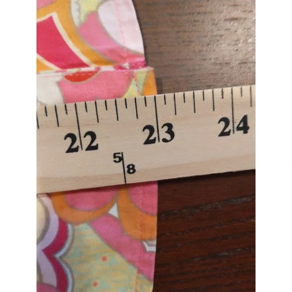 Tommy Hilfiger Pink Floral Paisley Psychedelic Cotton Button Down Shirt Small - Picture 12 of 16